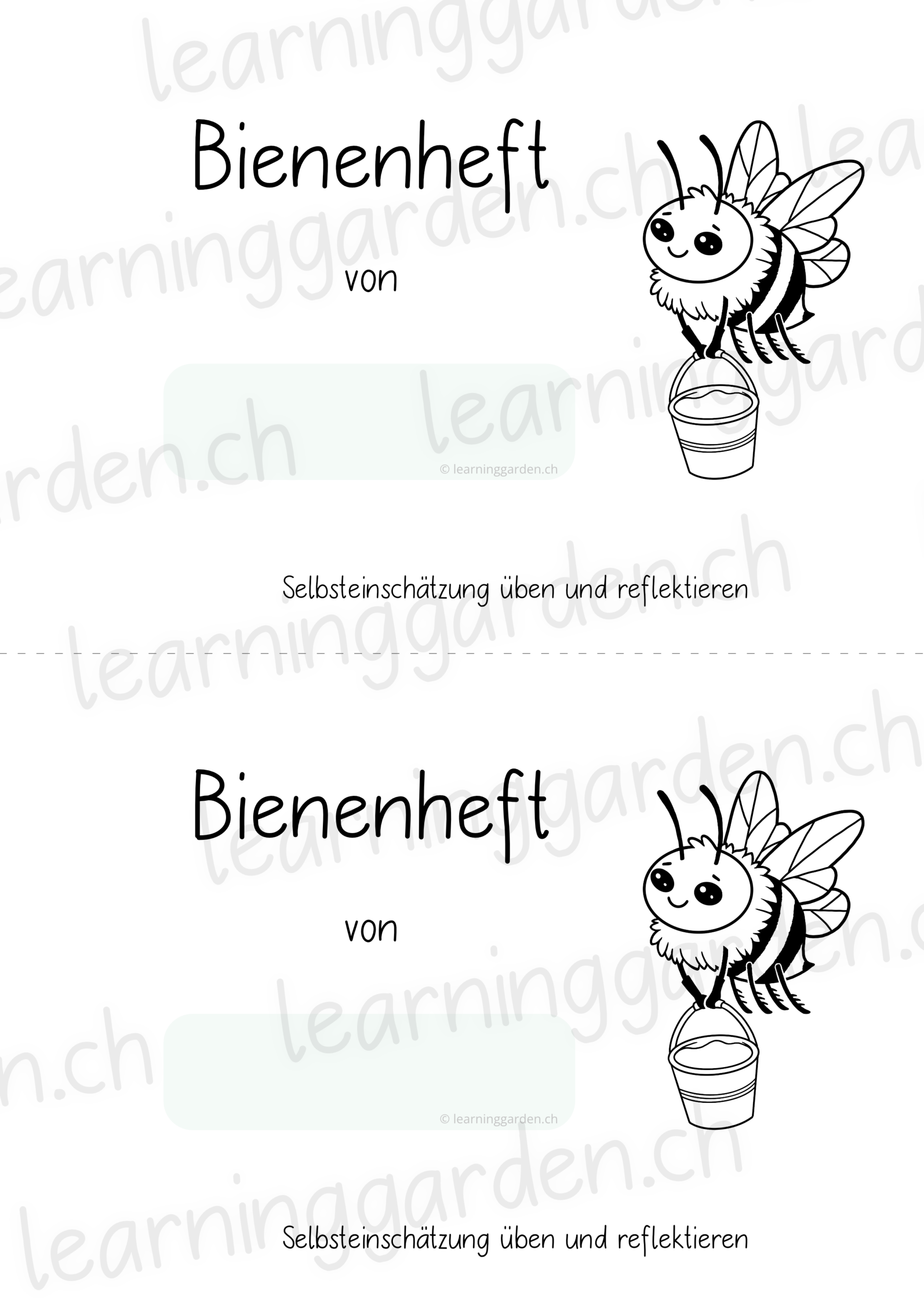 Bienen-Heft Deckblatt